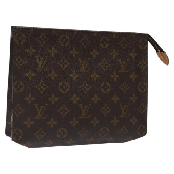 LOUIS VUITTON Monogram Poche Toilette 26 Pouch M47542 LV Auth - Picture 1 of 16